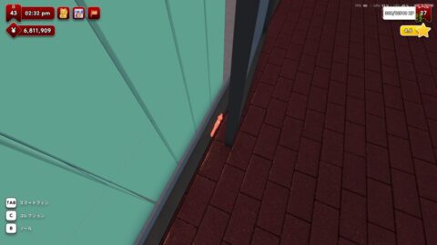 入口のドアの隙間